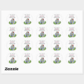 We Hebben Ons Adres Gewijzigd Ronde Sticker (Vel)