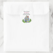 We Hebben Ons Adres Gewijzigd Ronde Sticker (Tas)