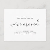 We hebben ons begeven bij Moderne adreswijziging Aankondigingskaart (Voorkant)