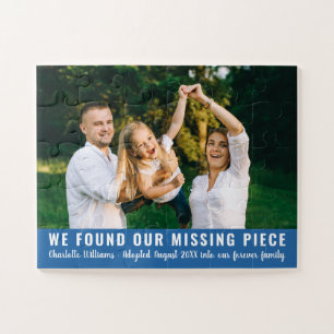 We Hebben Ons Ontbrekende Stuk Adoptieaankondiging Legpuzzel