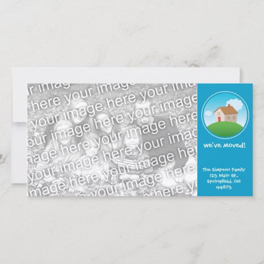 We hebben ons verplaatst aankondiging (Voorkant)