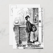 We hebben ons verplaatst aankondigingskaart (Voorkant / Achterkant)