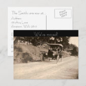 We hebben ons verplaatst aankondigingskaart (Voorkant / Achterkant)