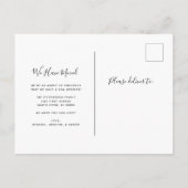 We hebben ons verplaatst | Eenvoudige aankondiging (Achterkant)