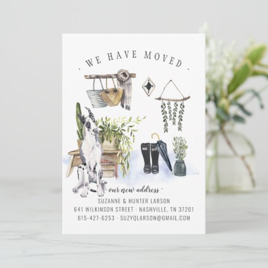 We hebben ons verplaatst | Grote aankondiging van  (Staand voorkant)