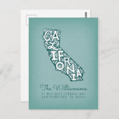 We hebben ons verplaatst | Nieuw adres | Californi Briefkaart (Voorkant / Achterkant)