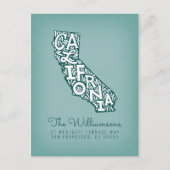 We hebben ons verplaatst | Nieuw adres | Californi Briefkaart (Voorkant)