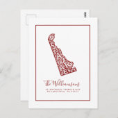 We hebben ons verplaatst | Nieuw adres | Delaware Briefkaart (Voorkant / Achterkant)