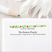 We hebben ons verplaatst/nieuw adres, waterverf ke etiket (Insitu)