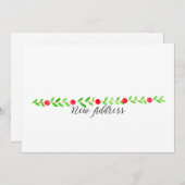 We hebben ons verplaatst/nieuw adres, waterverf ke kaart (Voorkant / Achterkant)