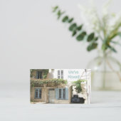 We hebben ons verplaatst - Nieuwe adresaankondigin Informatiekaartje (Staand voorkant)