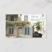 We hebben ons verplaatst - Nieuwe adresaankondigin Informatiekaartje (Voorkant)