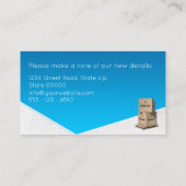 We hebben onze aankondiging verplaatst (Achterkant)