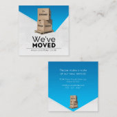 We hebben onze aankondiging verplaatst (Voorkant / Achterkant)