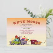 We hebben onze aankondiging verplaatst (Staand voorkant)