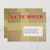 We hebben onze aankondiging verplaatst (Voorkant / Achterkant)