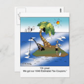 We hebben onze geschatte belastingcoupons van 1040 briefkaart (Voorkant / Achterkant)