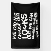 We hebben onze ogen niet gekozen spandoek (Verticaal)