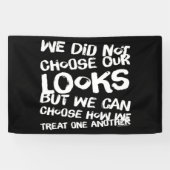 We hebben onze ogen niet gekozen spandoek (Horizontaal)