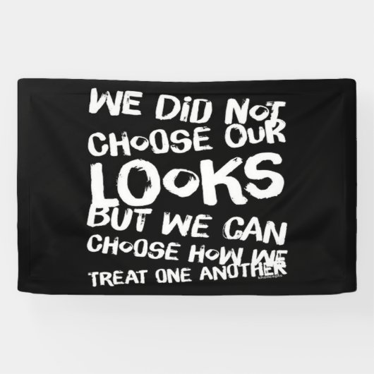 We hebben onze ogen niet gekozen spandoek (Horizontaal)