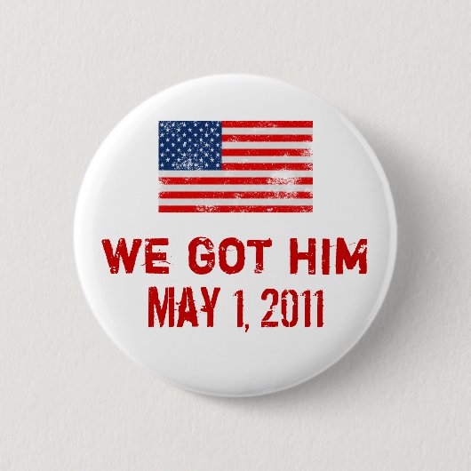 We hebben Osama Ronde Button 5,7 Cm (Voorkant)