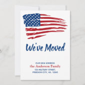 We hebben Patriottische Amerikaanse vlag Bewegend Aankondiging (Voorkant)