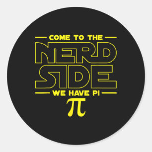 We hebben Pi Nerd. Ronde Sticker