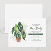 We hebben planted New Roots Moving Announcement ve (Voorkant / Achterkant)