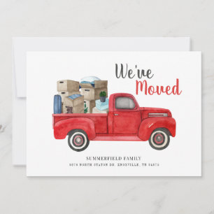 We hebben Red Truck Change of Address Moving