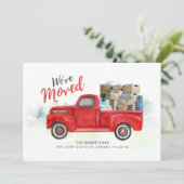 We hebben Red Truck Moving Aankondiging (Staand voorkant)
