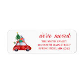 We hebben Return Address Label, kerstlabel verplaa Etiket (Voorkant)
