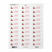 We hebben Return Address Label, kerstlabel verplaa Etiket (Full Sheet)
