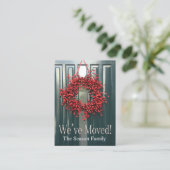 We hebben rode bessen met een rode klap gemaakt. informatiekaartje (Staand voorkant)