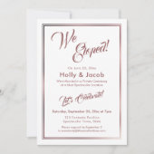 We hebben Roos Goud boven Witte Ontvangst Kaart (Voorkant)