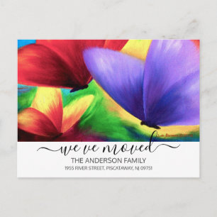 We hebben roze bewegende koninklijke vlinder. briefkaart