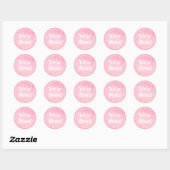 We hebben roze Waterverf retour adreslabels verpla Ronde Sticker (Vel)
