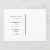 We hebben Rustic Cabin Moving Announcement verplaa Aankondigingskaart (Achterkant)