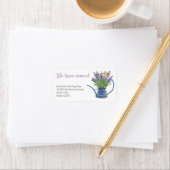 We hebben Rustic Lavender Robin Return-adres verpl Etiket (Insitu)