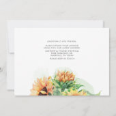 We hebben Rustic Sunflower Moving Announcement ver Aankondiging (Achterkant)