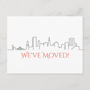 We hebben San Francisco City Skyline verplaatst Aankondigingskaart