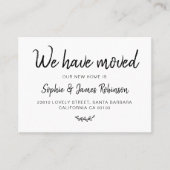 We hebben Simple New Home Moving Insert Kaart verp Visitekaartje (Voorkant)