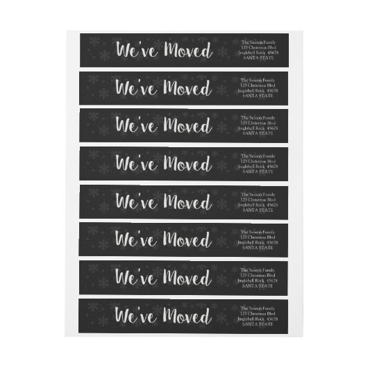 We hebben Snowflake wraparound-label verplaatst (Vel)