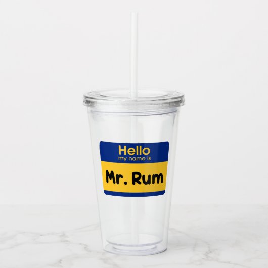 We hebben Soca "Mr Rum" Fete Cup - V1 Acryl Drinkbeker (Voorkant)