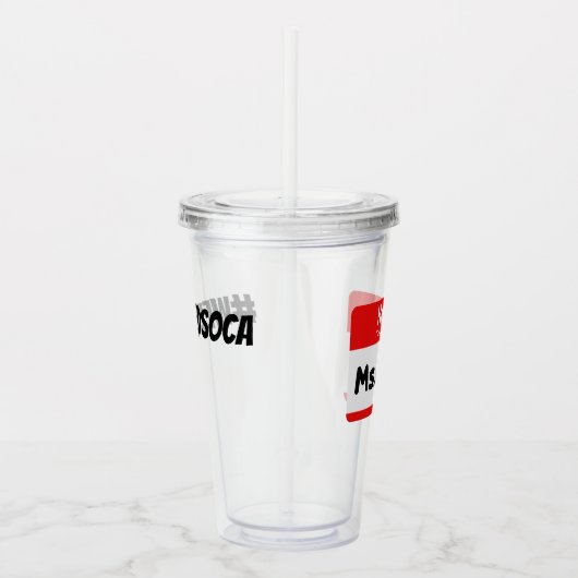 We hebben Soca "Ms Rum" Fete Cup - V2 Acryl Drinkbeker (Rechts)