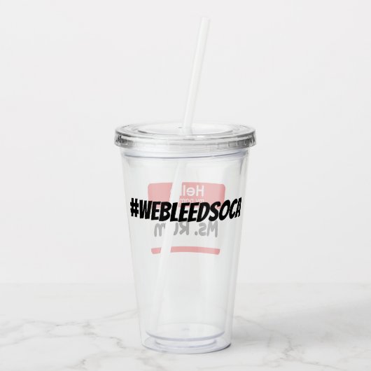 We hebben Soca "Ms Rum" Fete Cup - V2 Acryl Drinkbeker (Achterkant)