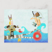 We hebben Spanje verplaatst Aankondigingskaart (Achterkant)