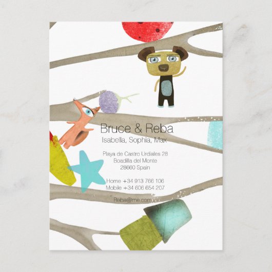 We hebben Spanje verplaatst Aankondigingskaart (Voorkant)