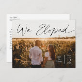 We hebben tekst verwijderd Elegant Script Minimal Briefkaart (Voorkant / Achterkant)