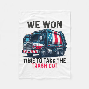 We hebben tijd gewonnen om de vuilnisbak uit de Tr Fleece Deken