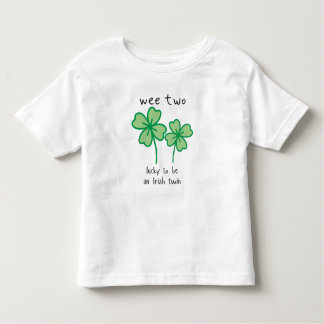 We hebben twee geluk om een Ierse tweeling peuter  Kinder Shirts